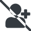 Line, wide, sign, plus, add, user, prohibited, sign-up, account, newuser, profile, usericon, user-plus-solid icon