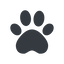 Up, wide, solid, animal, cat, paw, dog, bear, paw-solid icon